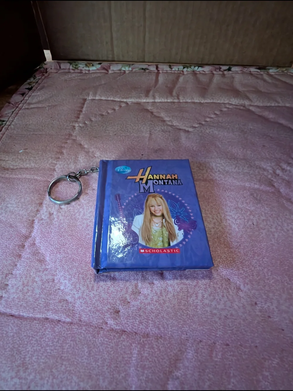 Purple Mini Journal Keychain Hannah Montana